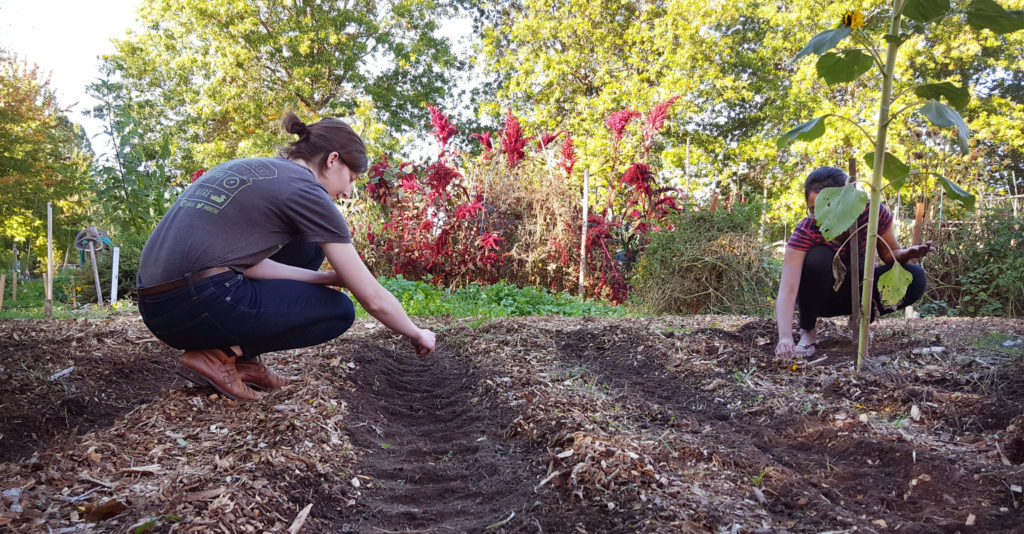 Two community gardeners