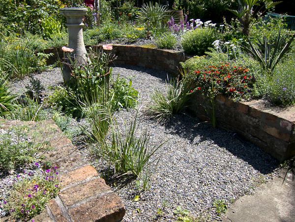 Brick raised bed